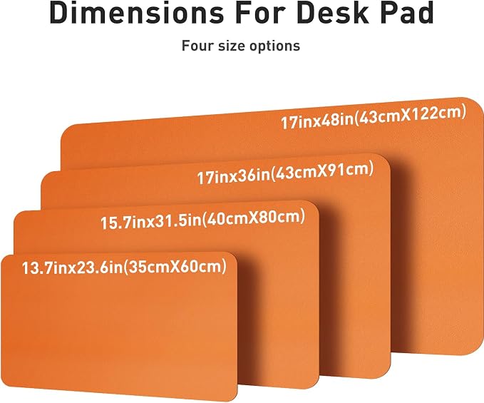 Aothia Leather Desk Pad Protector, Office Desk Mat, Large Mouse Pad, Non-Slip - Image 6