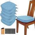 BUYUE Thickened 2.5" Dining Chair Cushions Set of 6, U-Shape High Density Foam by BUYUE