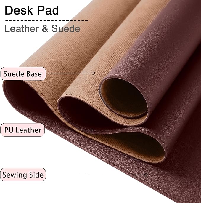 Non-Slip Desk Pad, PU Leather Desk Mat - Image 3