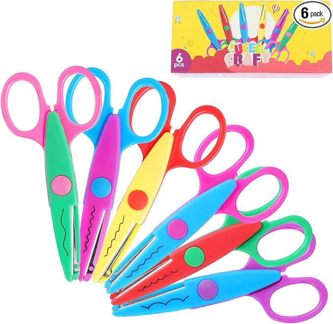UCEC Decorative Paper Edge Scissor Set 5'' Colorful Paper Edger Scissors Great by UCEC