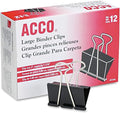 ACCO Brands Binder Clips, 1 Box, 12 Clips/Box by ACCO+Brands