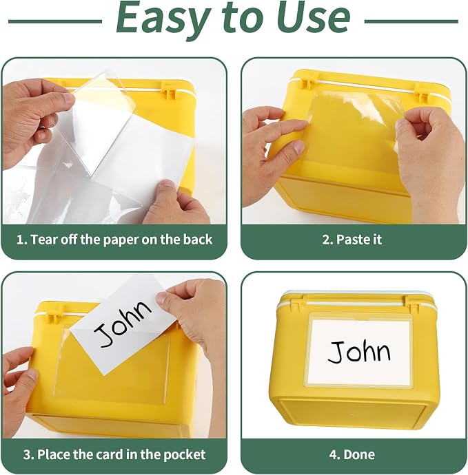 NIUBIER Storage Bin Labels, for 5×7 in Card | Removable Tote Label Stickers - Image 7