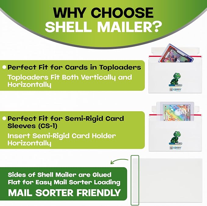100 Pack Shell Mailer Trading Card Envelopes by Hobby Armor, Perfect Sized - Image 5