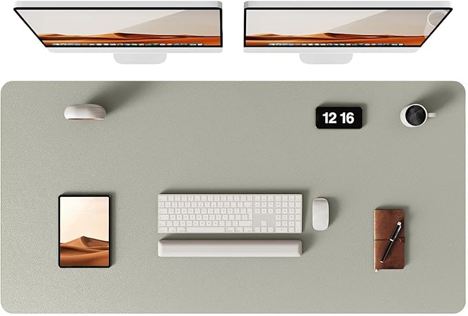 YSAGi Leather Desk Pad Protector, Office Desk Mat, Large Mouse Pad, Non-Slip PU by YSAGi
