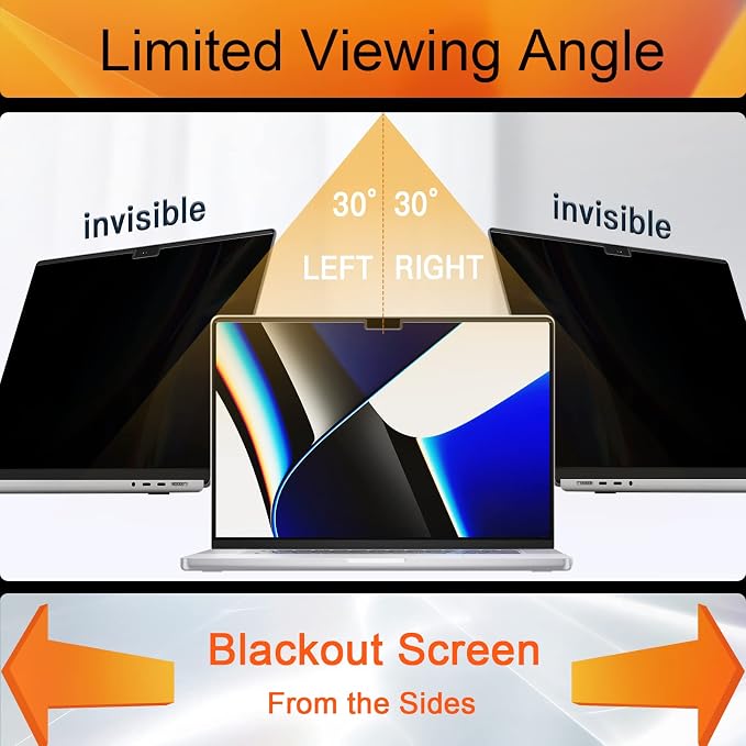 Privacy Screen for MacBook Pro 14 Inch 2021-2026 M5/ M4 /M4 Pro /M4 Max /M3 /M3 - Image 3