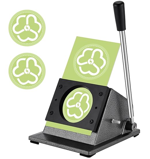 1" Button Paper Cutter Graphic Punch Die Cutter by Saladulce