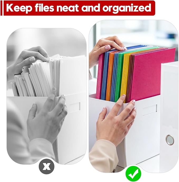 Two Pocket Folders, 125 Pack Bulk Letter Size 8.5" x 11" Folders - Image 4