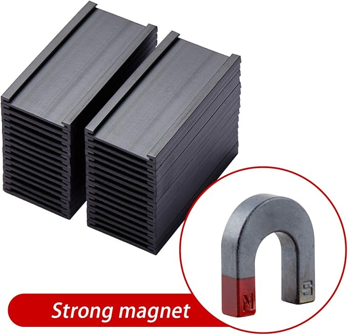 Magnetic Label Holders with Magnets Magnetic Data Card Holders with Clear - Image 3