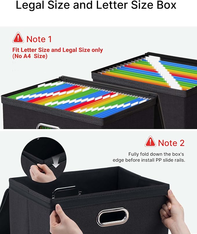 Oterri 2 Pack Large File Organizer Boxes - Image 5