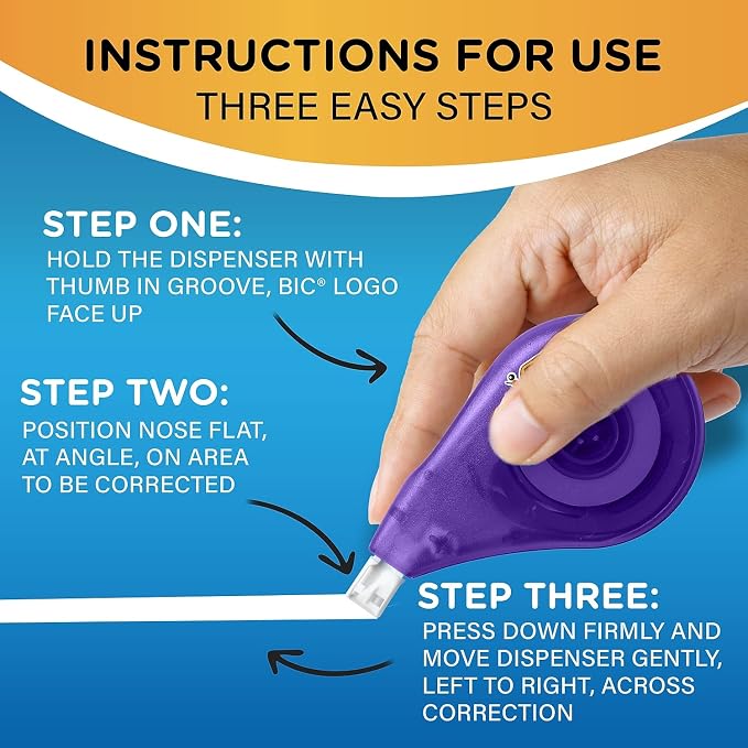 BICWOTAPP418 - BIC Correction Tape - Image 7