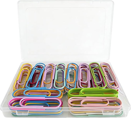 100 Pcs Jumbo Paper Clips 100mm/4 Inches Large Colored Big Papeclips by Unknown