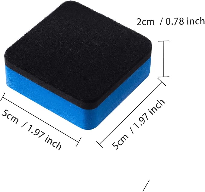 Favourde 48 Pack Magnetic Whiteboard Dry Erase Erasers Chalkboard Cleansers - Image 2