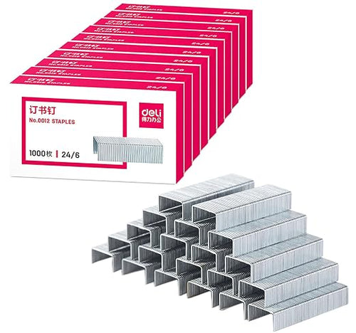 10000 Pcs 12# Mini Staples, 0.47 Inch x 0.23 Inch 24/6 Stainless Steel Staples by YIKANGHENG