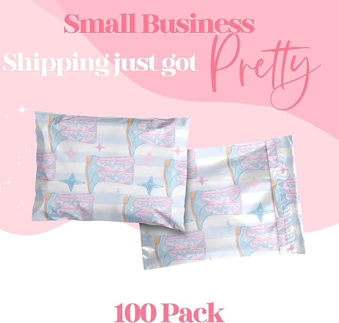 Pretty Package Store 6x9 Designer Poly Mailer 100 Pack Heavy Duty Waterproof - Image 2