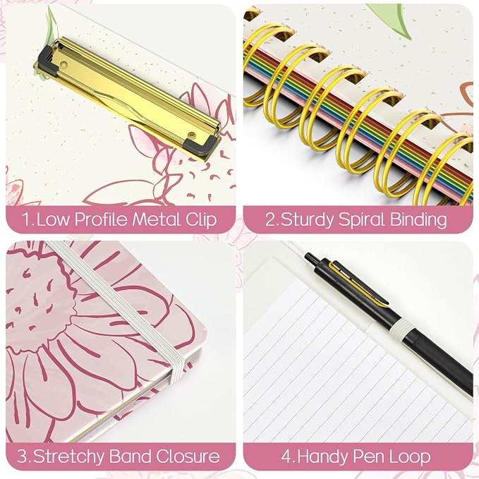 Sooez Clipboard with Refillable Notepad, Clipboard Folder with 10 Storage - Image 6