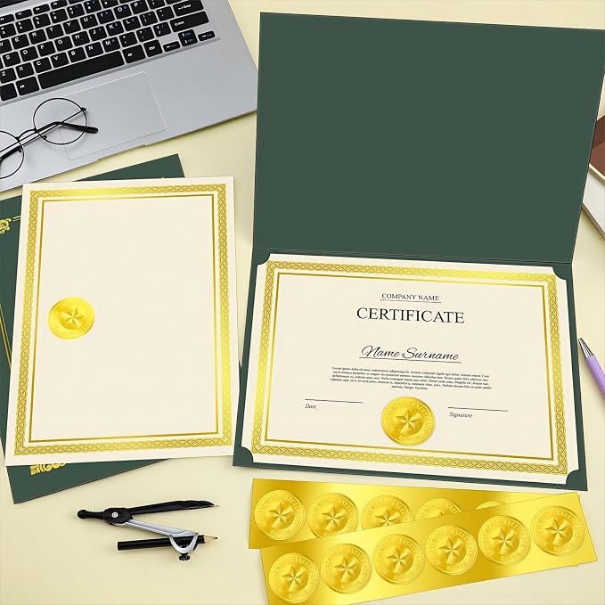 Epakh 72 Pcs Certificate Kit Includes 24 Certificate Holders and 24 Papers 24 - Image 7