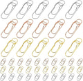 HINGTAI 15Pcs Metal Pen Holder Clip & 30Pcs Paper Clip Set by HINGTAI