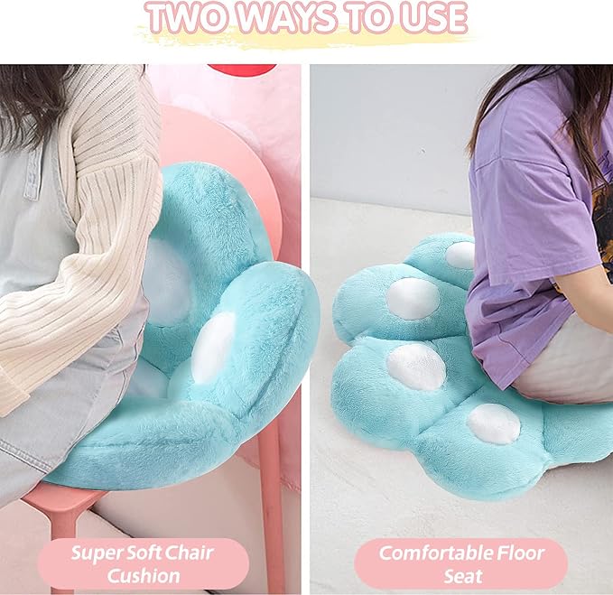 Ditucu Cat Paw Cushion Kawaii Chair Cushions 27.5 x 23.6 inch Cute Stuff Seat - Image 9