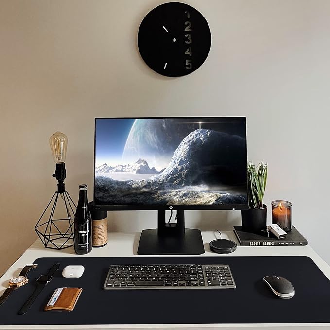 Leather Desk Pad, Mouse Pad, Non-Slip Desk Protector Mat, Leather Desk Blotter - Image 9