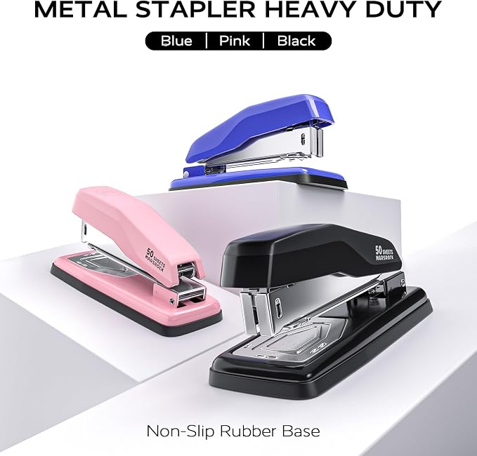 Marsrock Desktop Stapler, Swing-Arm Swivel Stapler, 50 Sheet Capacity, 2000 - Image 7