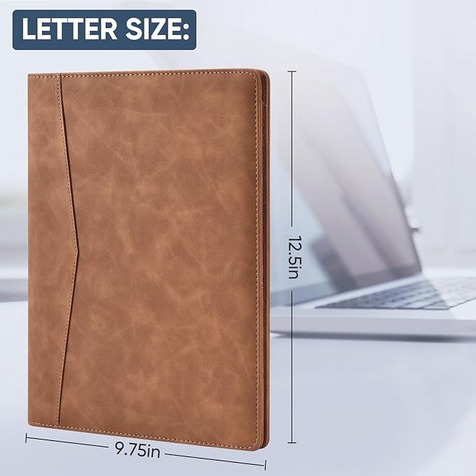 Pacific Mailer Padfolio Portfolio Leather Binder, Interview Legal Document - Image 2