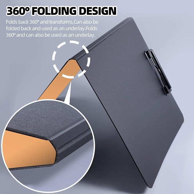 FRETONBA Clipboard Folder, 360 Degree Foldable Binder Clipboards - Image 5