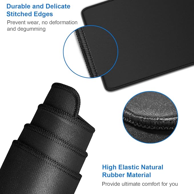 Large Extended Gaming Mouse Pad, Water Resist Non-Slip Mousepad Rubber Base - Image 5