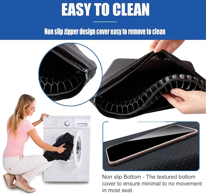 20" Gel Seat Cushion for Long Sitting Pressure Relief - Image 7