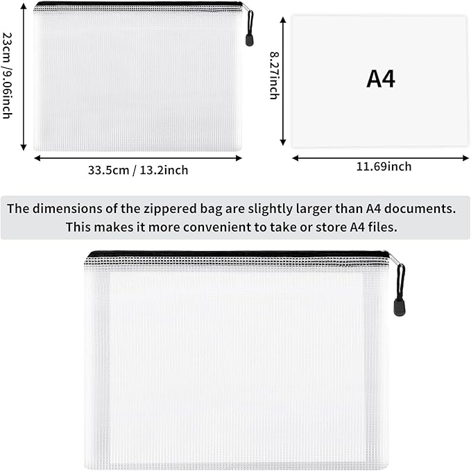 EOOUT 16pcs Mesh Zipper Pouch, Board Game Storage Bags - Image 2