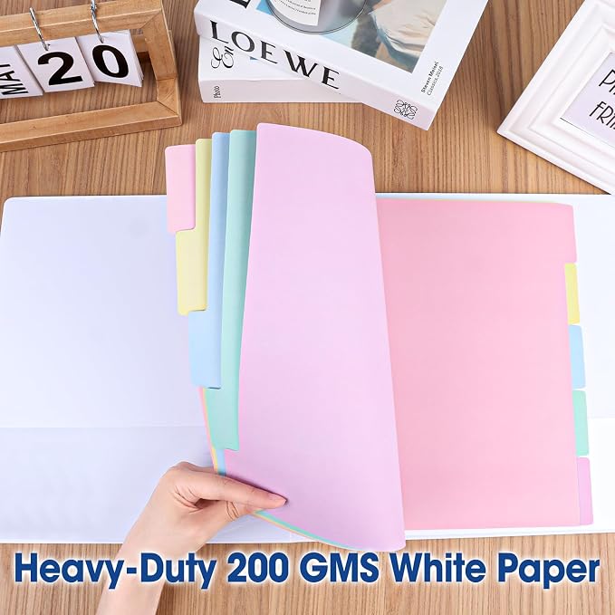 150 Pcs Colored Binder Dividers - Image 5