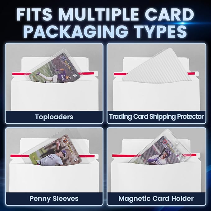 500 Pack Mailer Trading Card Envelopes，7" x 4.35" Trading Card Mailers - Image 5