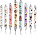 Ireer 8 Pcs Ballpoint Pens for Women 1.00 mm Cute Black Ink Fancy Pens Fine by Ireer