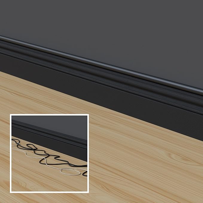 D-Line 157in Cord Hider Kit, Patented Cable Cover, Hide Wires on Wall, Channel - Image 5