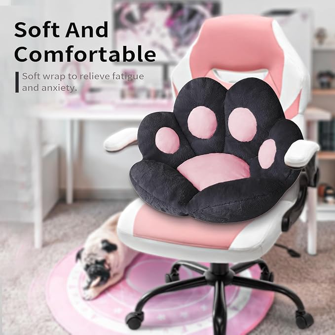 Ditucu Cat Paw Cushion Kawaii Chair Cushions 27.5 x 23.6 inch Cute Stuff Seat - Image 2