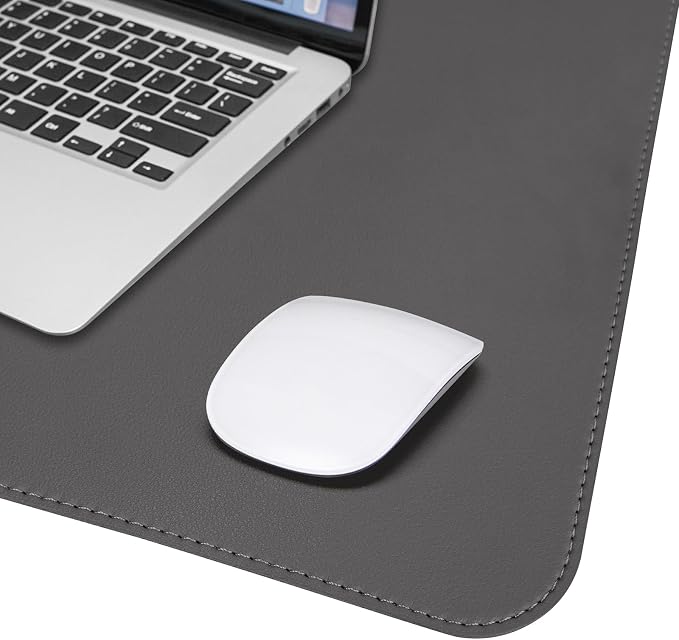 AFIING Cork Desk Mat 47" x 23.6", Dual-Sided Natural Cork & PU Leather Desk Pad - Image 5