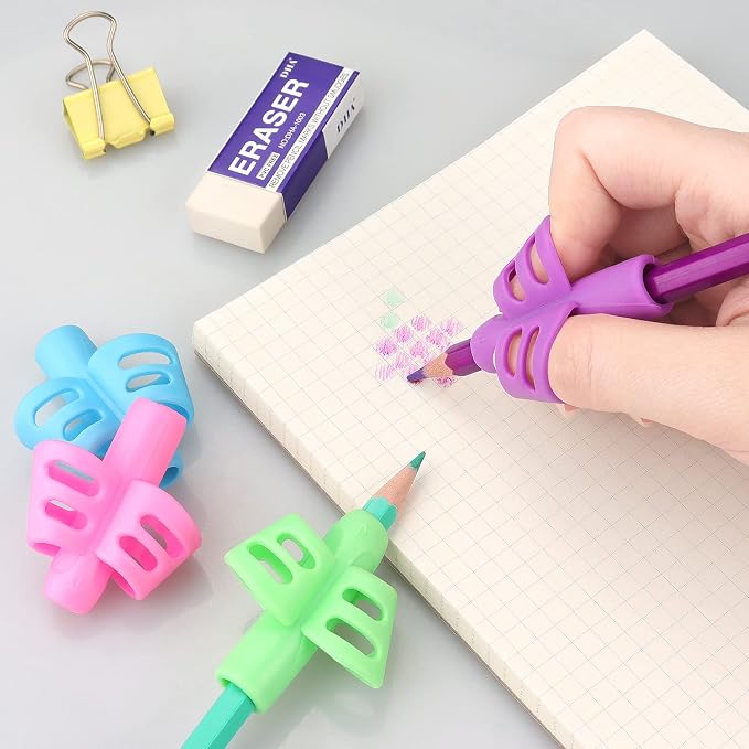 6 Pack Pencil Grips for Kids Handwriting Pencil Grippers, Pencil Writing Aid - Image 7