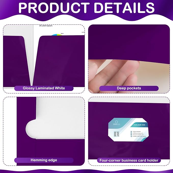 Yeaqee 200 Pack Folders Bulk - Image 3