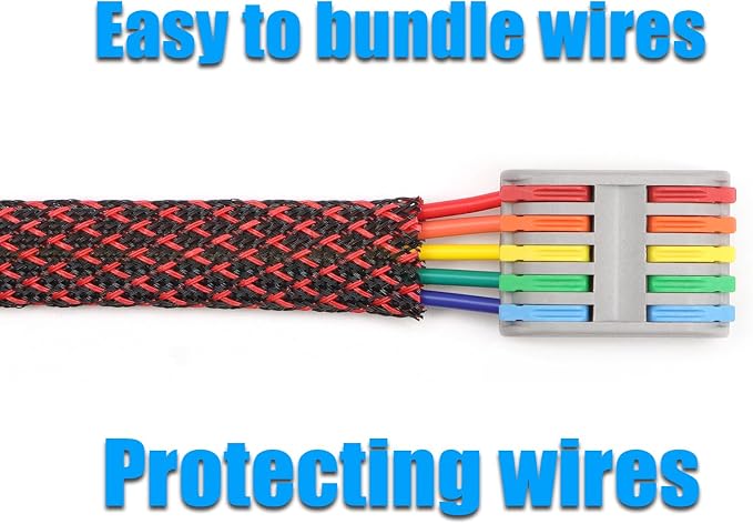 25ft PET Expandable Braided Cable Sleeve 1/6inch Pet Braided Cable Sleeve - Image 6