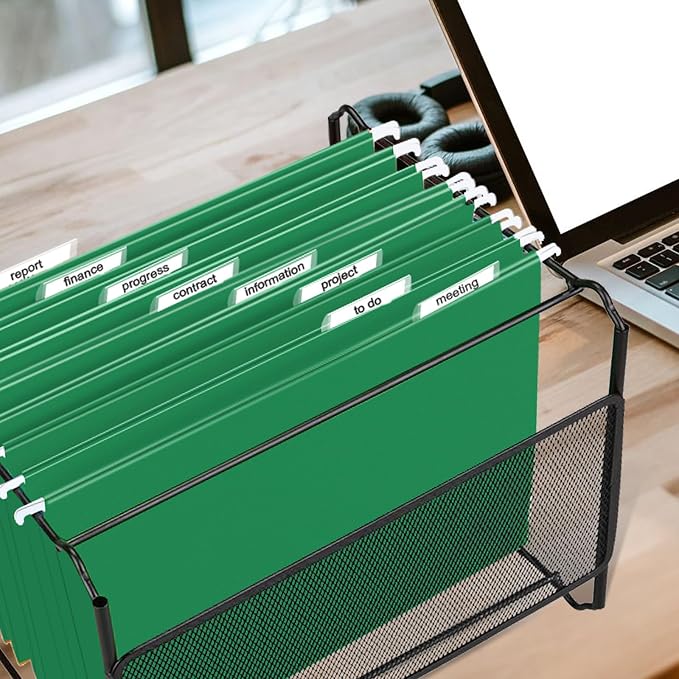 HERKKA Hanging File Folders, 60 Pack Reinforced Letter Size Hanging Folders - Image 7