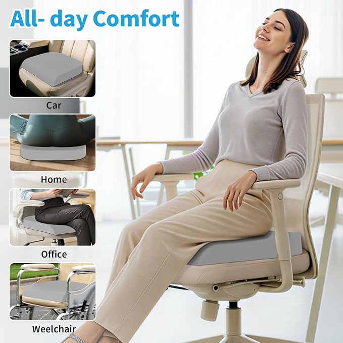 TranquilRelax Large Seat Cushion, Memory Foam Cushion - Image 4