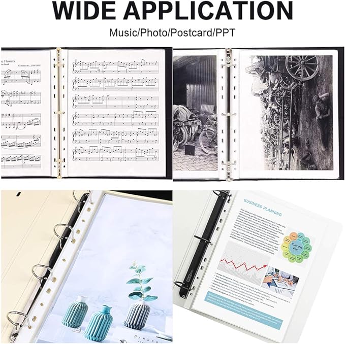Sheet Protectors, HERKKA 500 Pack Upgrade Clear Plastic Page Protectors Sheet - Image 6