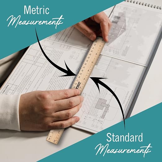Rulers 12 Inch, Rulers Bulk for Classroom – Wooden Ruler for Kids 12 Pack Great - Image 4