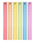 Mr. Pen- Plastic Ruler Set, 6 Pack, 12 Inch, Pastel Colors | Easy-to-Read by MrPen