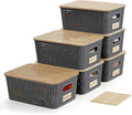 Bagnizer Small Plastic Storage Bins by Bagnizer