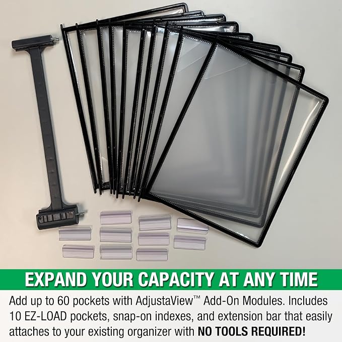 Ultimate Office AdjustaView 10-Pocket Desk Reference Organizer - Image 8