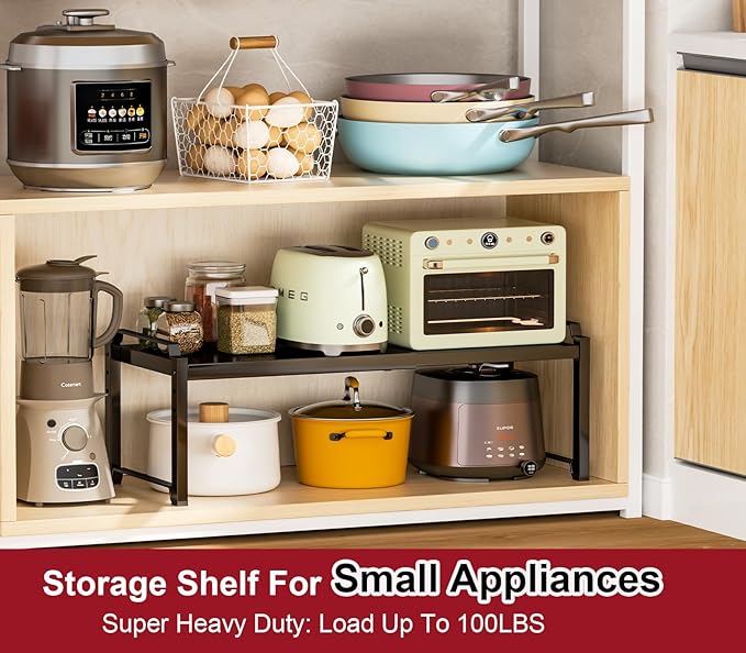 X-cosrack 12" Wide 100LBS Loading-Bearing Heavy Duty Kitchen Storage Shelf - Image 4