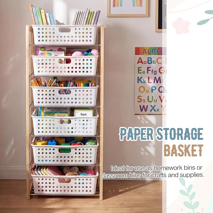 Geetery 6 Pack Classroom Storage Baskets - Image 6