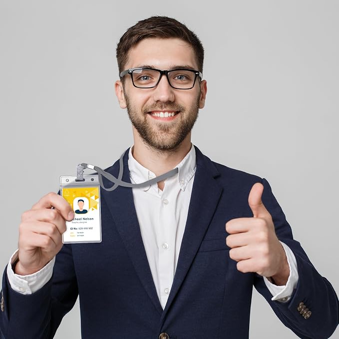 Marspark 200 Pcs ID Badge Holder - Image 4