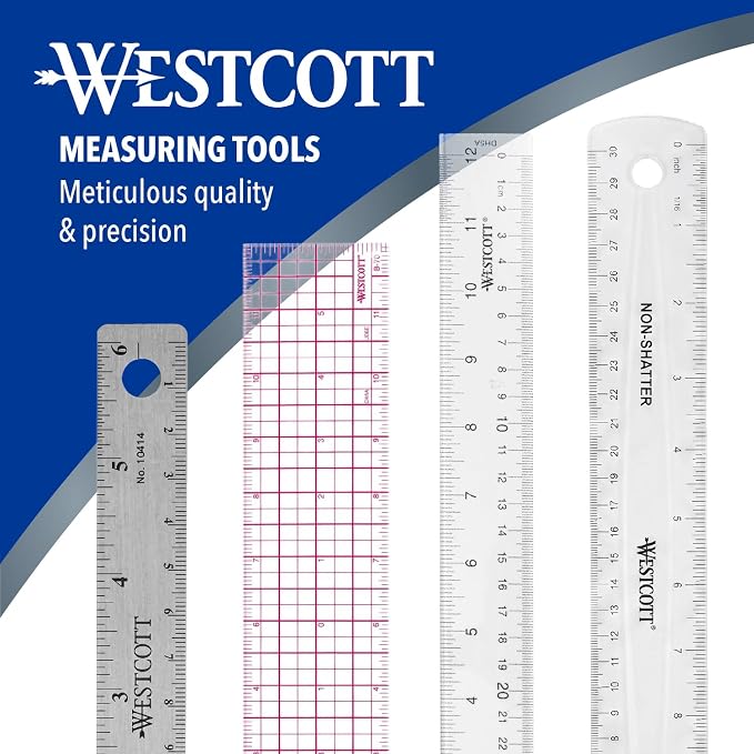Westcott 10414 Stainless Steel Metal Ruler - Image 5