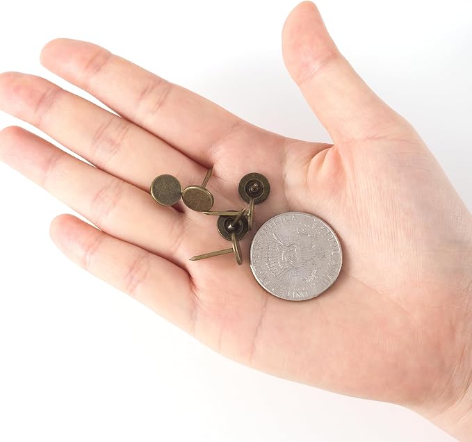 100pcs Metal Thumb Tacks, Heavy Duty Flat Head Push Pins, Upholstery Tacks - Image 7